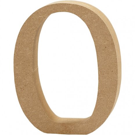 houten cijfer 0 8 cm
