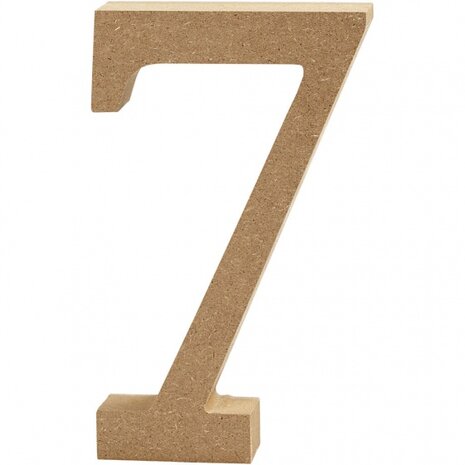 houten cijfer 7 8 cm