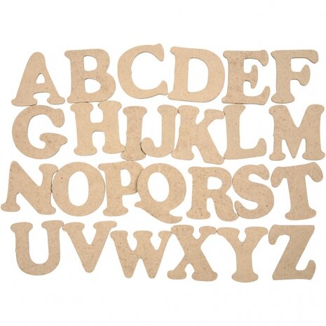 houten letters alfabet 4 cm 26 stuks