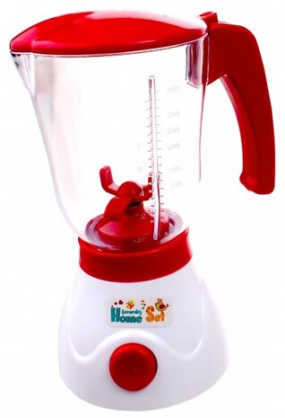 speelgoedblender licht en geluid 21 cm rood/wit