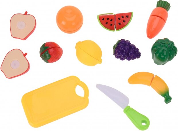 speelgoedfruit 31 x 18,5 cm 19-delig multicolor
