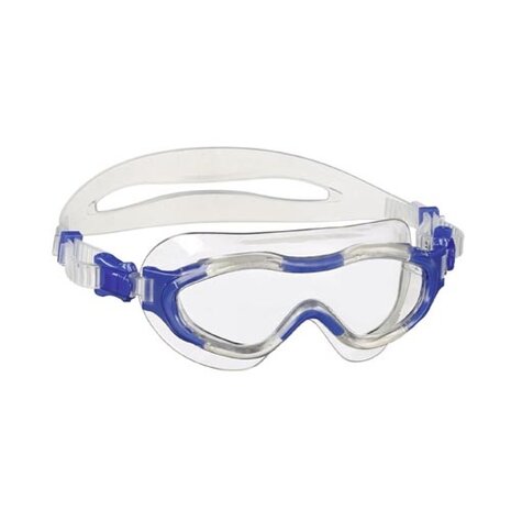zwembril junior siliconen/polycarbonaat blauw one-size