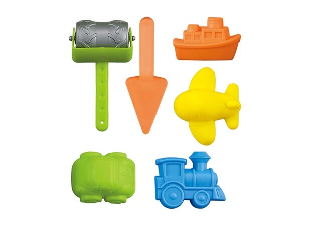 strandspeelgoed 6-delig multicolor 16 cm