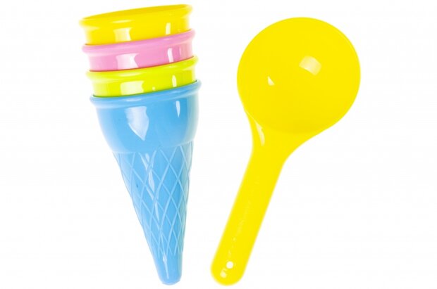 strandspeelgoed ijsjes 5-delig multicolor 15 cm