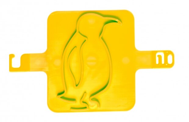 strandzegel pingu&iuml;n 8 cm geel