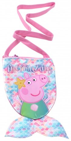 schoudertas met zeemeerminnenstaart Peppa Pig 1 liter