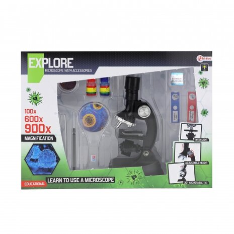 microscoop zwart 25 cm