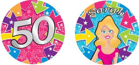 onderzetters Sarah 10 stuks multicolor
