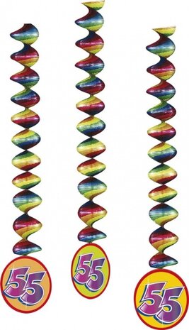 feestlinten &#039;&#039;55&#039;&#039; 75 cm 3 stuks