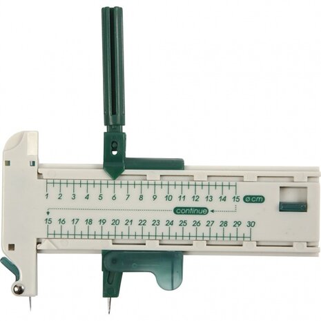 Cirkelsnijder 7,5 cm wit/groen