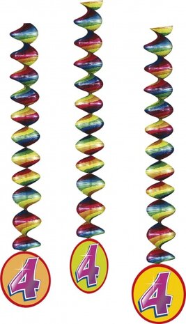 feestlinten &#039;&#039;4&#039;&#039; 75 cm 3 stuks