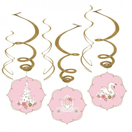 feestlinten prinses 45/80 cm 6 stuks