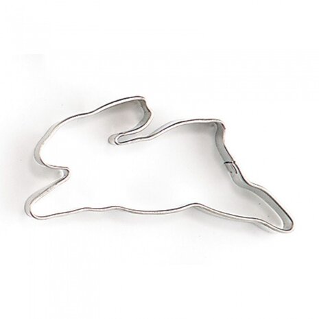 uitsteekvorm haas 6 x 4 x 1 cm blank staal