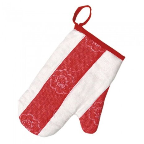 ovenwant rood/wit 22 cm