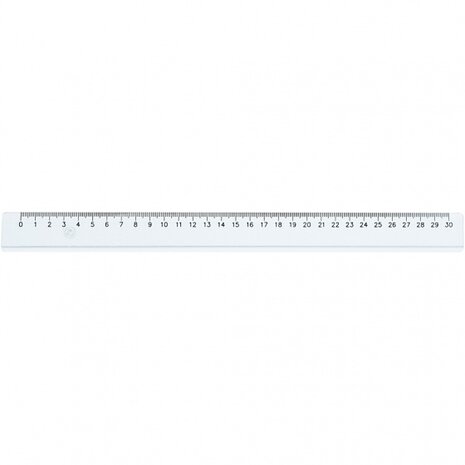 liniaal wit 30 cm
