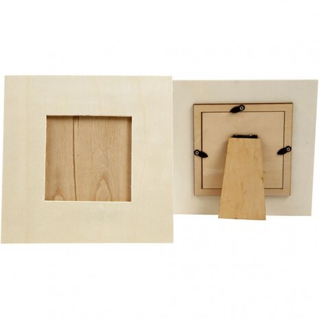 houten fotolijst met standaard 15,8 x 15,8 cm