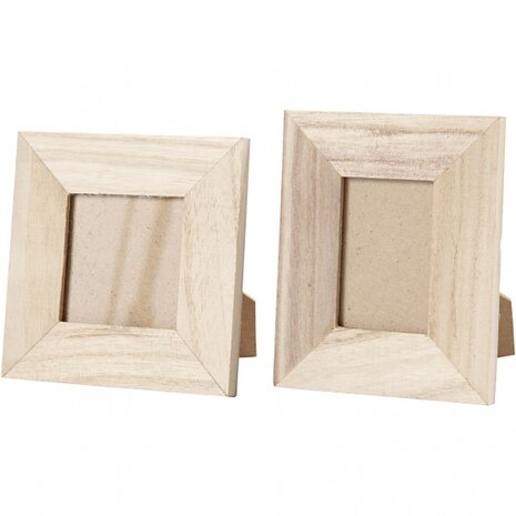 fotolijsten Keizerin 10/11 cm hout blank 2-delig