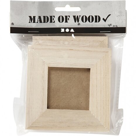 fotolijsten Keizerin 10/11 cm hout blank 2-delig