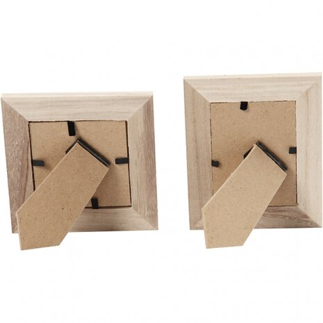 fotolijsten Keizerin 10/11 cm hout blank 2-delig