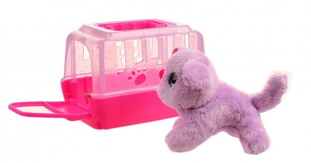 hond in bench paars 11 cm