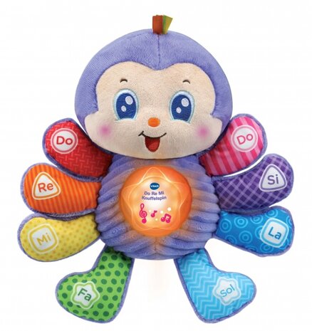 Do Re Mi knuffelspin paars 28 cm