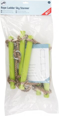 small foot sky stormer touwladder groen
