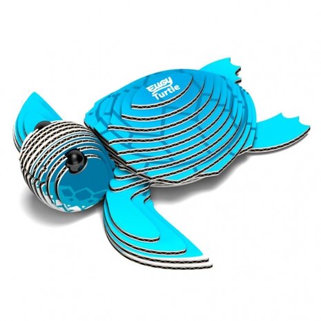 3D-modelbouwpakket schildpad 7-delig blauw