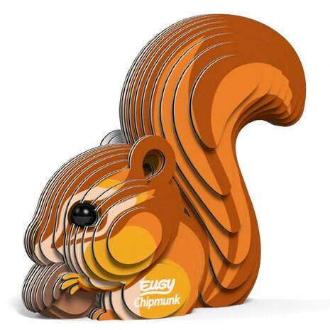 3D-modelbouwpakket eekhoorn 7-delig bruin