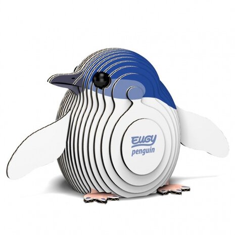3D-modelbouwpakket pingu&iuml;n 7-delig wit/blauw