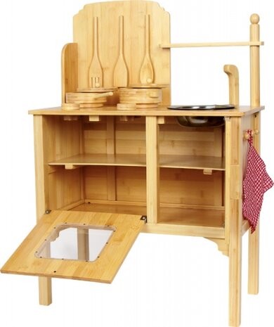 speelgoedkeuken hout 53x22x77 cm