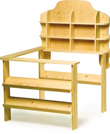 winkelbalie hout junior 85 x 92 x 120 cm