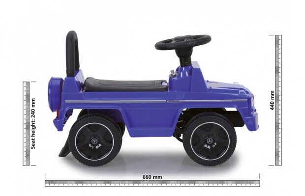 loopauto Mercedes AMG G63 66 x 37 x 44 cm blauw
