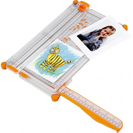 papiersnijder oranje 37 cm