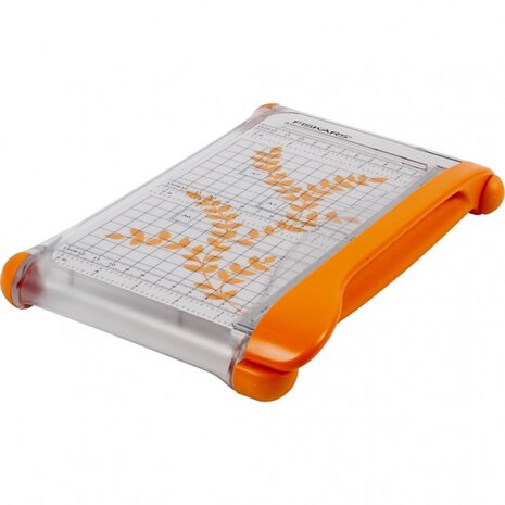 papiersnijder met aluminium oppervlak oranje