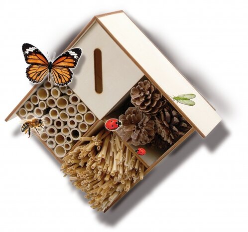 Explore Insectenhotel 30 x 20 cm blank hout