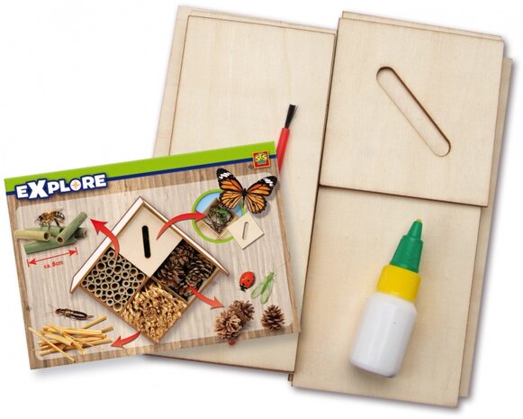 Explore Insectenhotel 30 x 20 cm blank hout