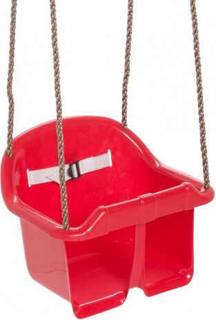 baby schommelzitje 36 x 18 cm rood