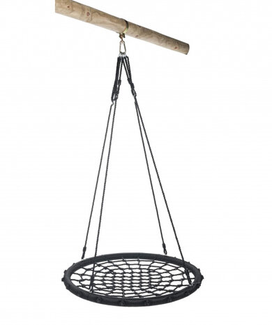 nestschommel 60 cm polyethyleen zwart