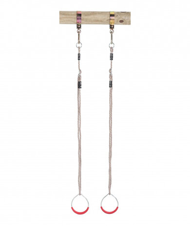 turnringen 190 cm staal rood