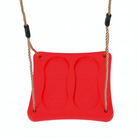 voetschommel 35 x 35 cm rood