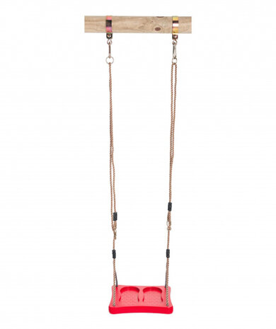 voetschommel 35 x 35 cm rood