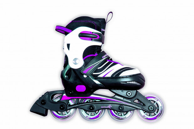 inline skates Kinderliner 82A nylon Abec5 roze/zwart mt 29-32