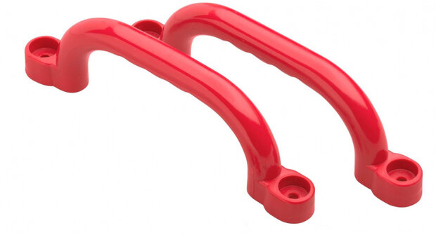 handgrepen voor speeltoestel 247 mm rood 2 stuks