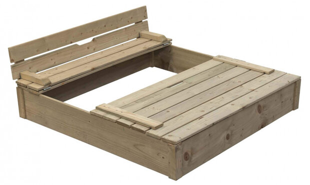zandbak Robert 120 x 120 x 25 cm hout blank