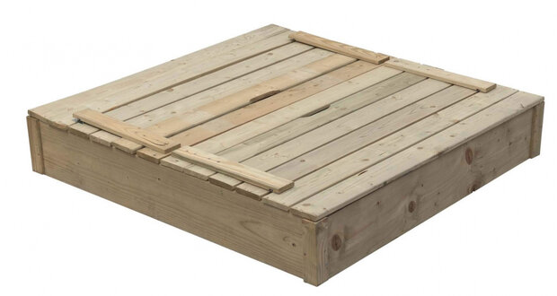 zandbak Robert 120 x 120 x 25 cm hout blank
