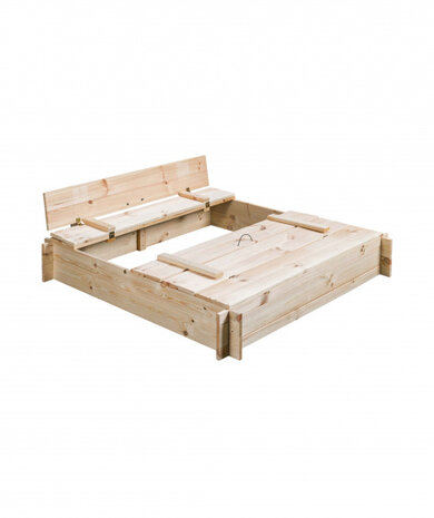 zandbak Gucio 120 x 120 x 20 cm hout blank