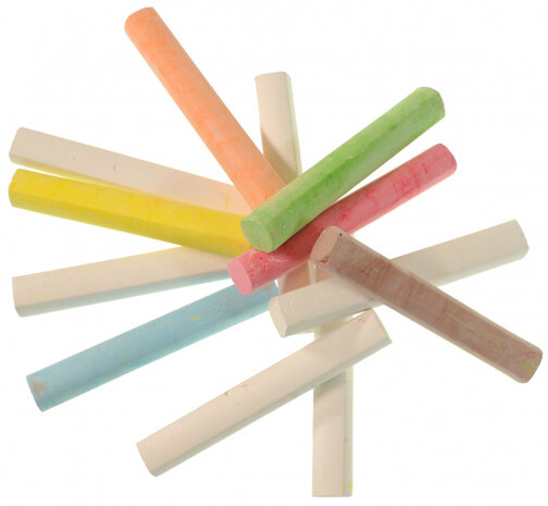 12 delige set stoepkrijt
