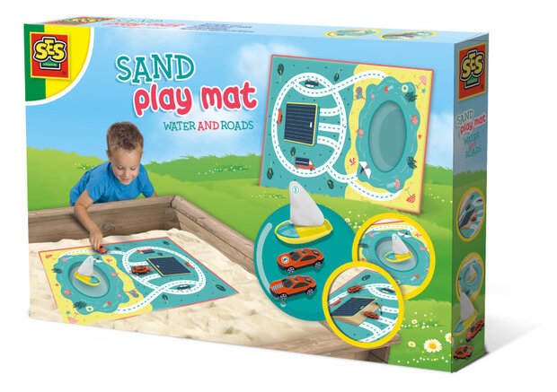 speelmat zandtafel junior textiel 4-delig