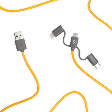 Link 3-in-1 Cable 20cm geel