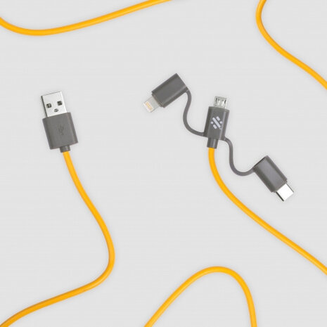 Link 3-in-1 Cable 20cm geel